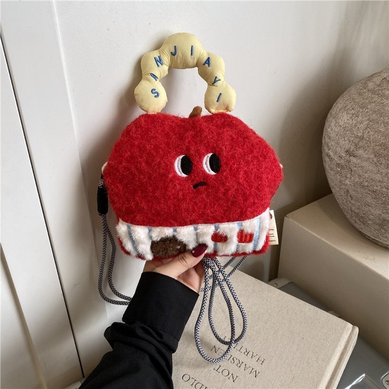 Cute Cartoon Foreign Style Mobile Phone Bag Distinctive Exquisite Plush Small Storage Bag Niche Design High-end Shoulder Bag - Image 3