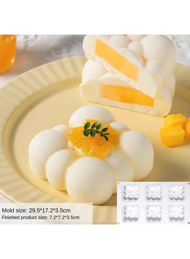 Bluejw Bear Cake Mold Silicone Food Grade Chocolate Baking French Creative Mousse Dessert Bear Grinding Tool - Image 1