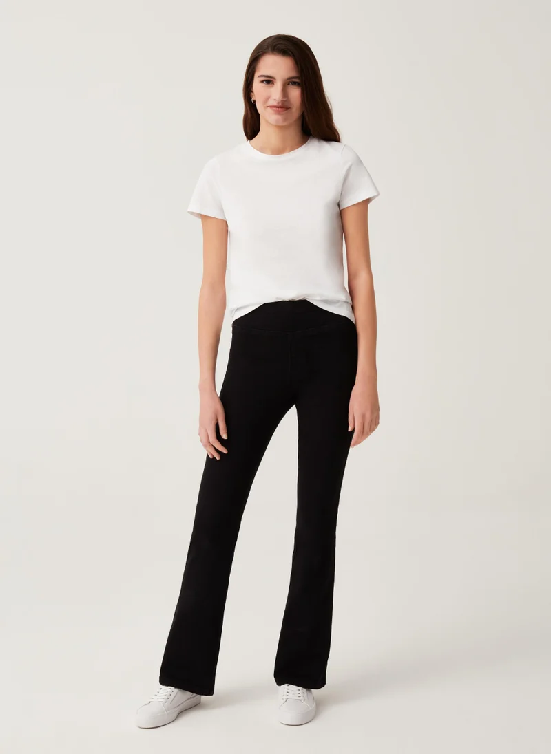 او في اس OVS Womens Straight Jeans - Black