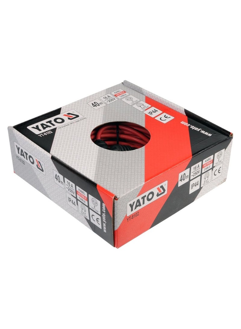YATO Extension Cord 40mtrs Colour Box