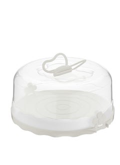Plastic Cake Saver with Cover Butterfly Shape 24X24X13 CM