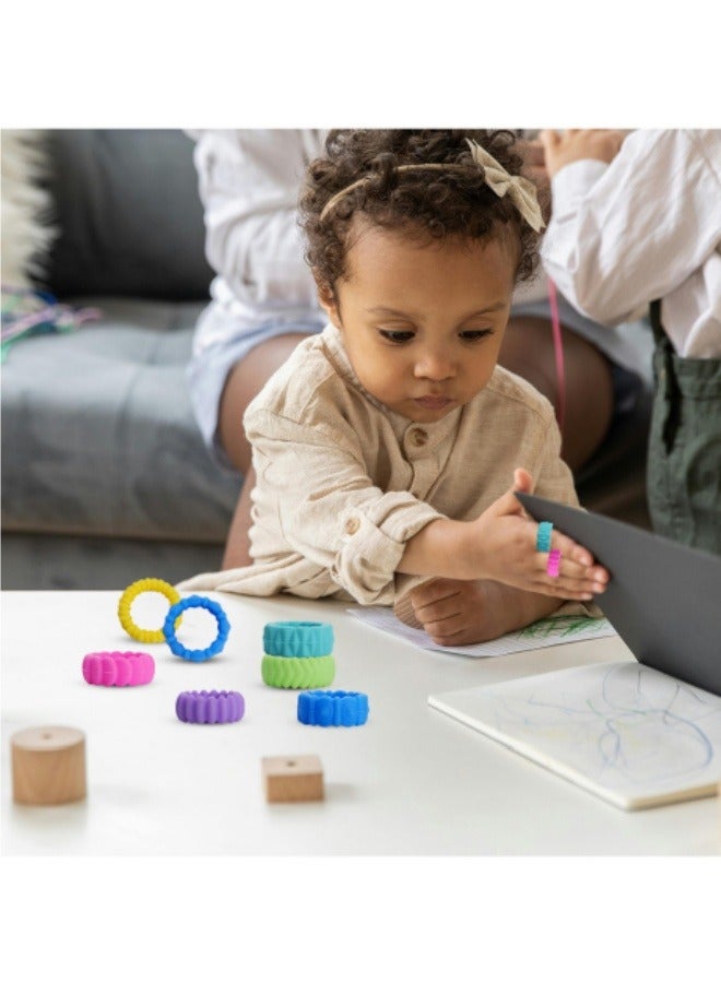 12 قطعة من حلقات تخفيف الضغط الحسية المصنوعة من السيليكون الناعم لحلقة تخفيف الضغط - Image 5