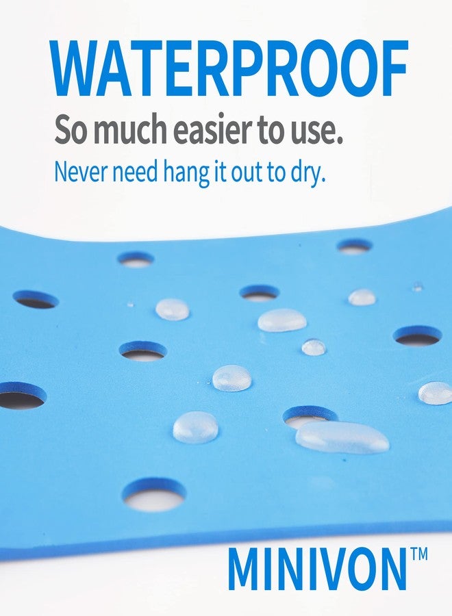 MINIVON Waterproof Shower Bench Cushion Cover for Bath Seat, Bath Chair Inside Bathroom, Non Slip Coldproof Stickable Soft Foam Pad, Padded Shower Stool Seat Mat for Elderly Senior Handicap Disabled - Image 5