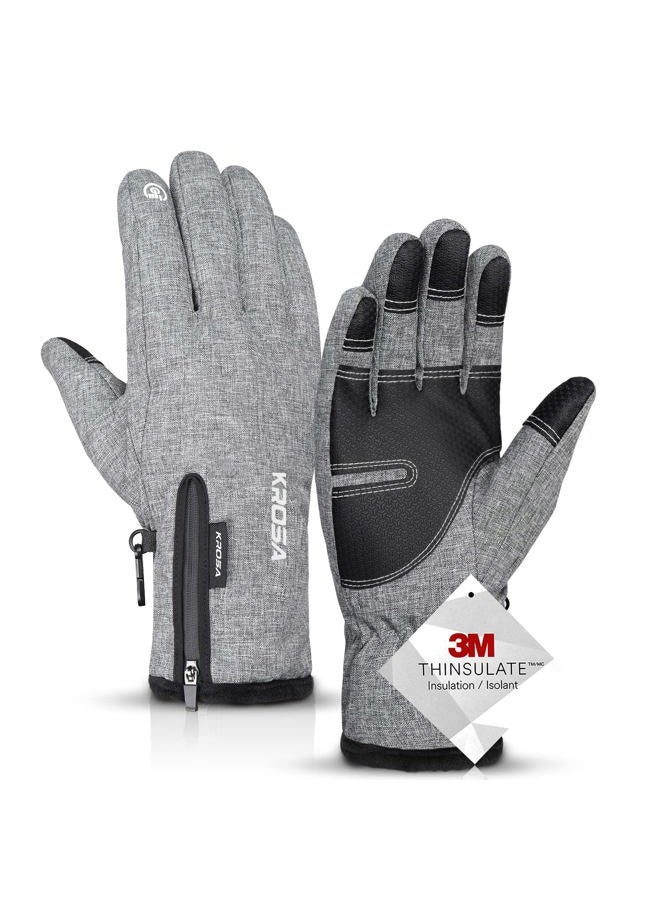 krosa 5-Layer Winter Gloves for Men & Women Made with 3M Thinsulate, -20℉ Waterproof Gloves for Cold Weather, Snow Ski Gloves with 10 Touchscreen Fingers - Image 1
