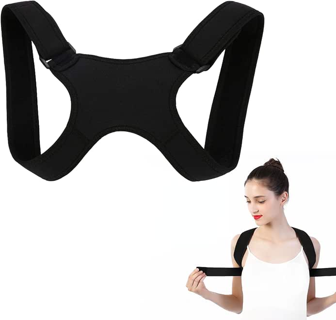 Yosoo Posture Corrector for Men and Women, Straighten Back Posture, Back Brace Posture Support Correctors. Adjustable Straightener Supports Shoulder and Upper Back for Correct Posture
