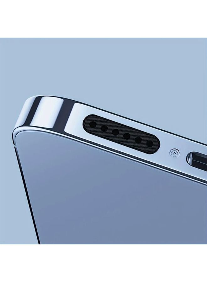 16pcs Black Self Adhesive Earphone Port Protector Stickers For iPhone Dust Cover - Image 3