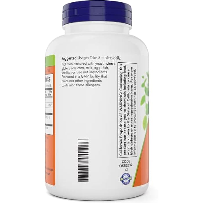 Now Chlorella Tablets,1000mg, 200 Tabs - Premium, Non-GMO Microalgae - Green Superfood Supplement - Image 4