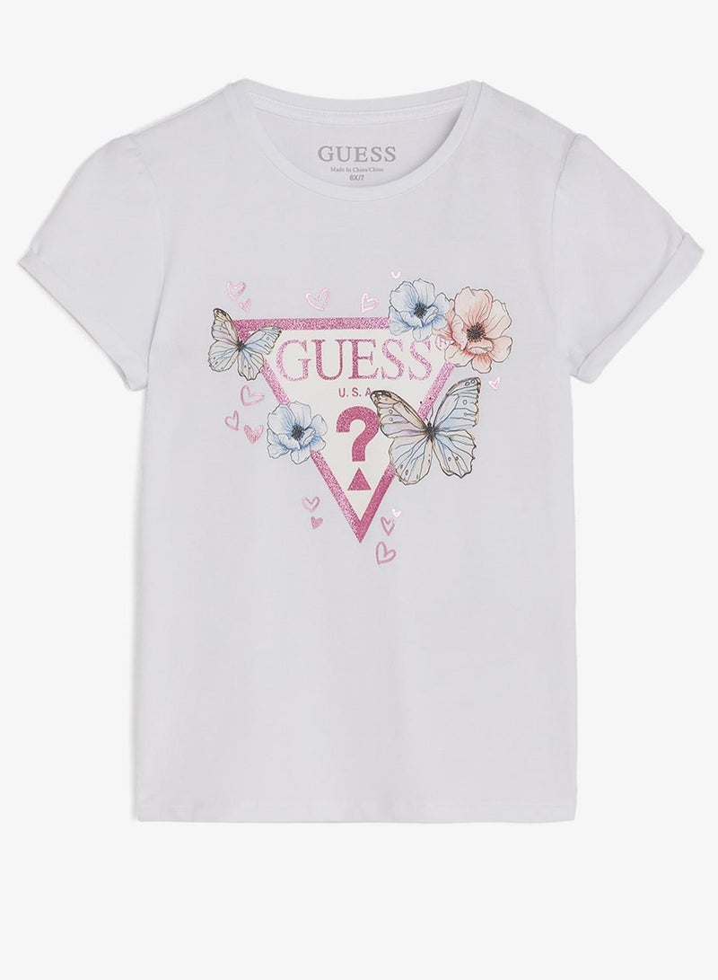 GUESS Infant Crew Neck T-Shirt And Skirt Set - Image 3