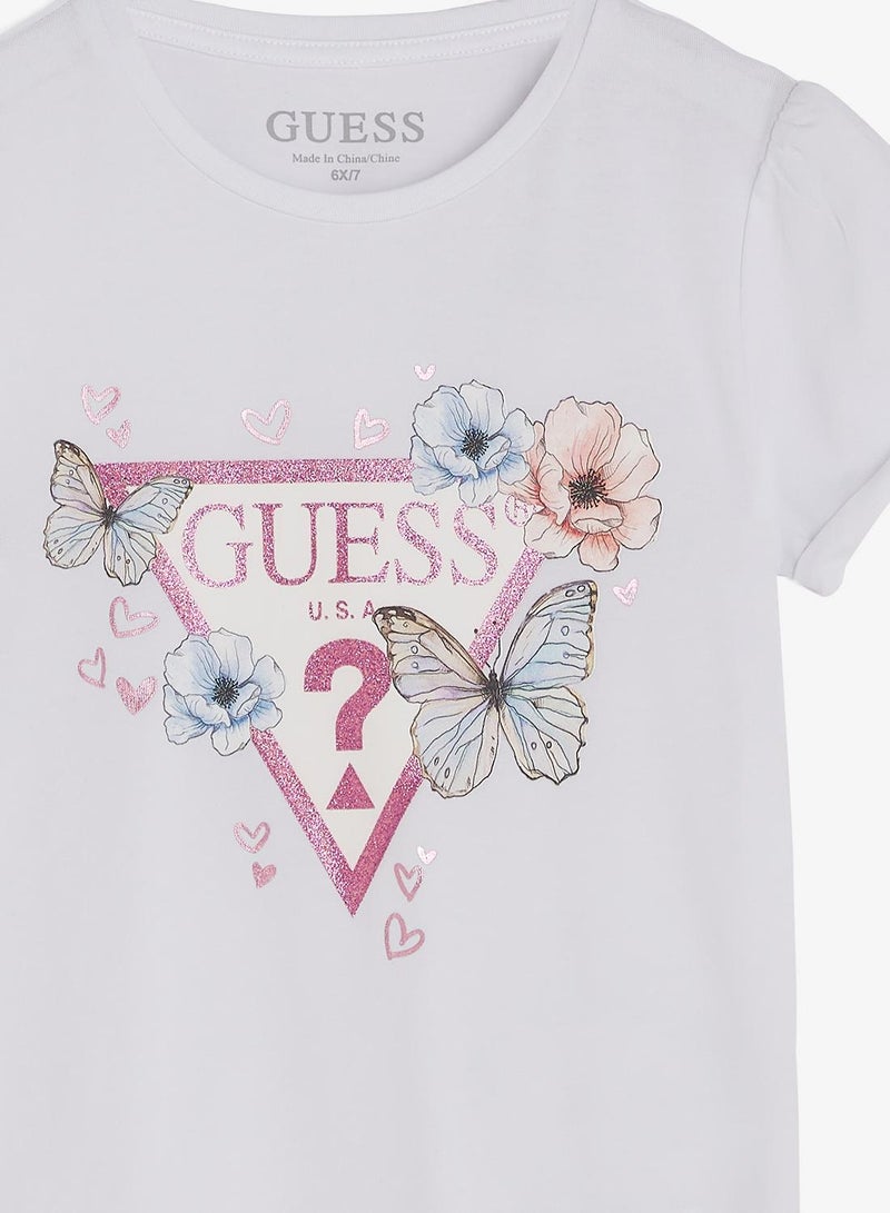 GUESS Infant Crew Neck T-Shirt And Skirt Set - Image 5