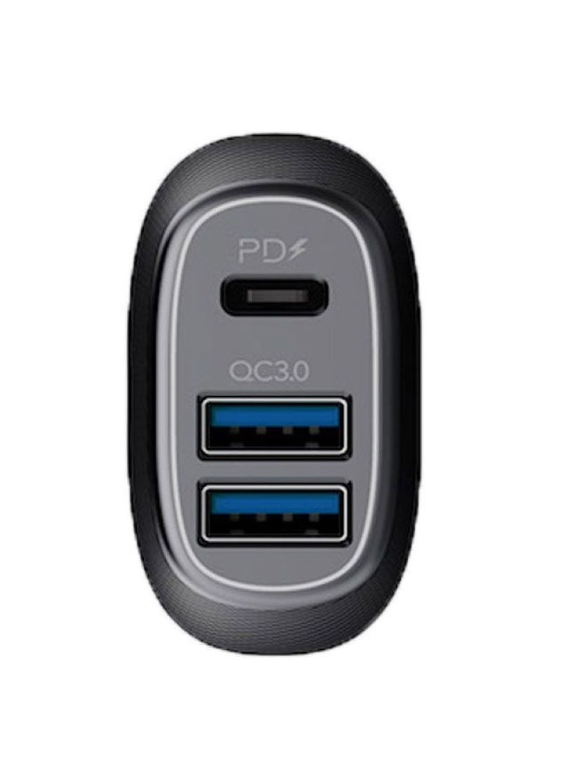 ROCKROSE محول شاحن سيارة Rock Rose Safari RRCC10 PQ2 بمنفذين USB - أسود  - Image 2
