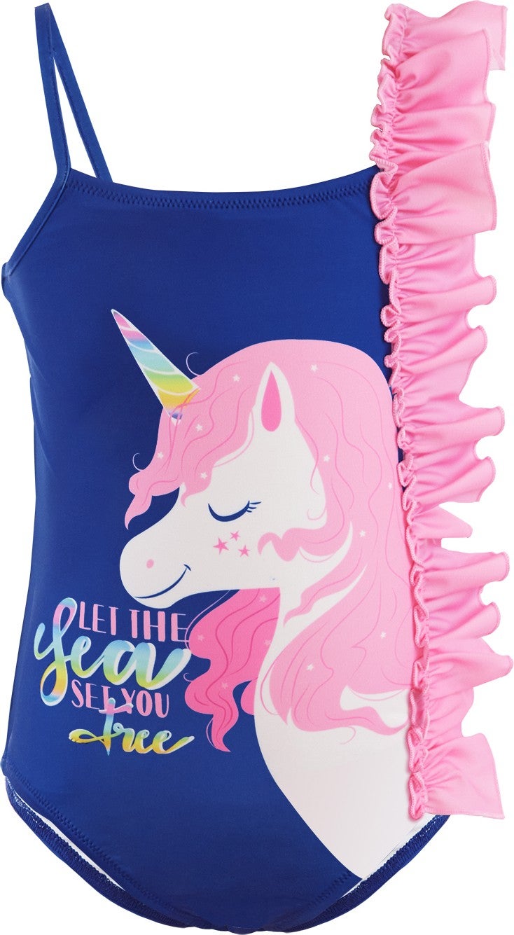 Denokids Frilly Unicorn Girl Swimsuit  - Image 1