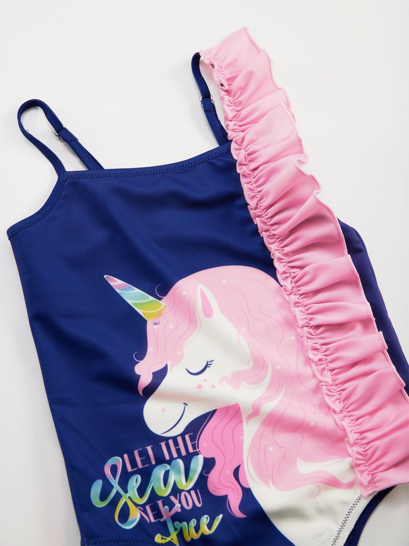 Denokids Frilly Unicorn Girl Swimsuit  - Image 3