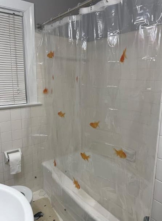 iinuu Gold Fish Stickers for Shower Curtain, Goldfish Wall Decals - Image 5