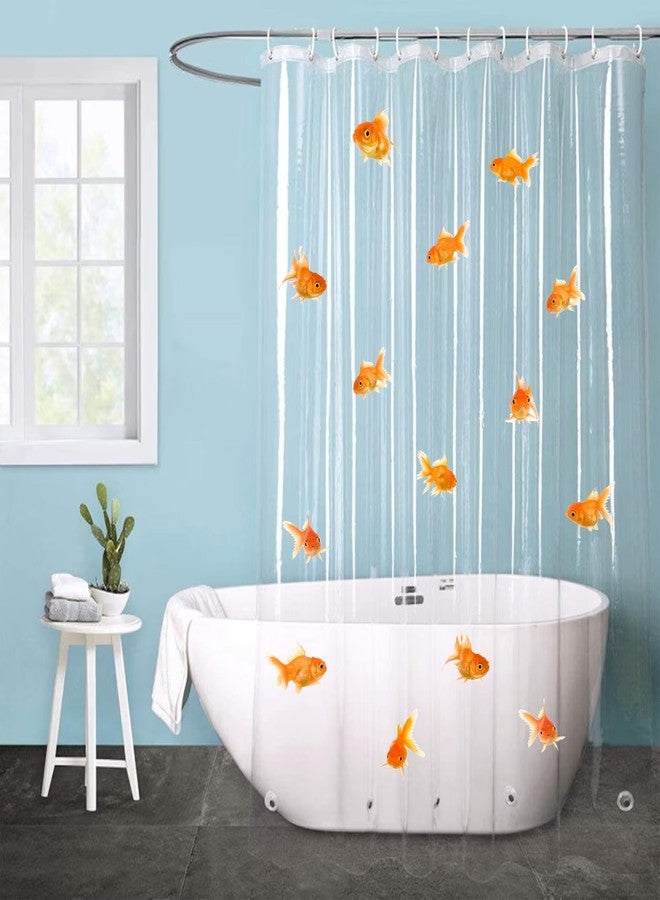 iinuu Gold Fish Stickers for Shower Curtain, Goldfish Wall Decals - Image 3