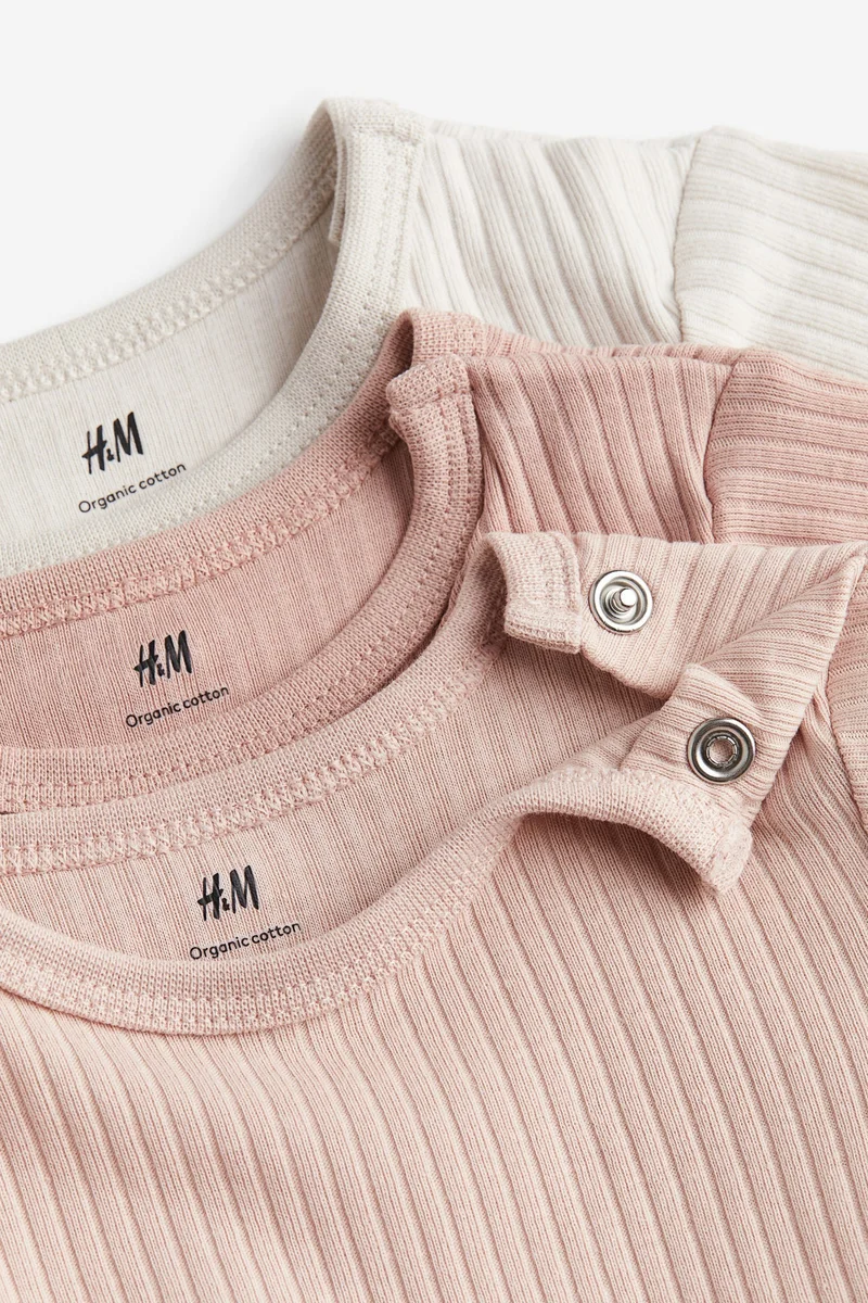 اتش اند ام 3-Pack Ribbed Bodysuits