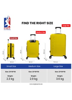 AURA ABS HARD TROLLEY 20,24,28 inch 3 Piece Set YELLOW - pzsku/Z38A2141D8C50B339B2D2Z/45/_/1738138125/c5b63e2c-4bfc-4db4-a169-3e7b1131ca72