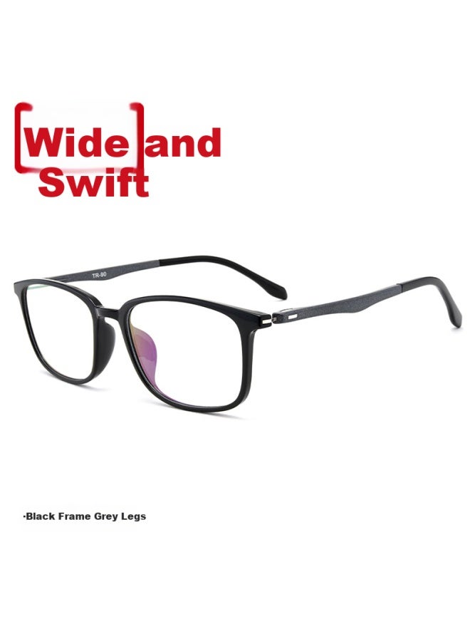 Buzz Reading Gl For Men And Women, Anti-blue Light, Ultra-light, High Definition, For Middle-aged And Elderly, Presbyopia Gl Bj121 Black Frame With Gray Temples 100 Degrees - Image 2