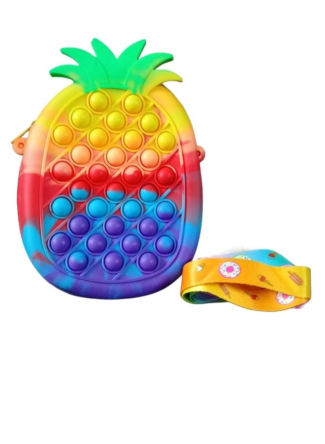 JI ACCESSORIES J I ACCESSORIES Painaple Pop it Kids Girls purse - Image 3