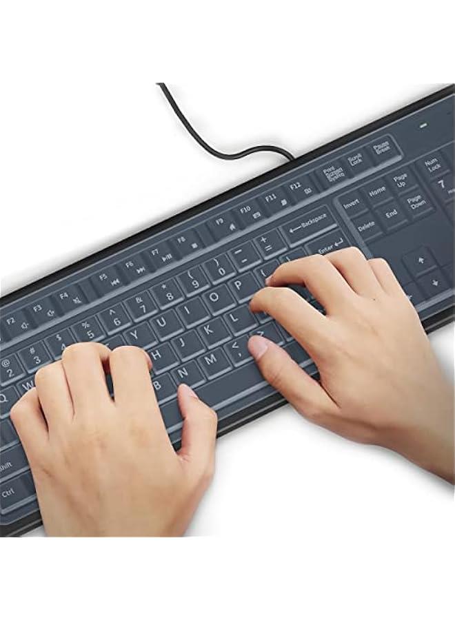Arabest Universal Keyboard Protector Cover for Standard Desktop Keyboards - Clear, Anti-Dust, Waterproof, Reusable - Fits 104/107 Keys - Image 4
