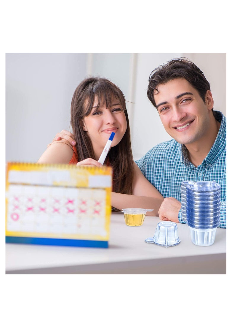 Generic Urine Cups Plastic Urine Collection Cups Disposable Urine Specimen Cups for Pregnancy Test, Pregnancy Ovulation Testing Container Test Collection Cup 40 ML (50 Pieces)  - Image 2
