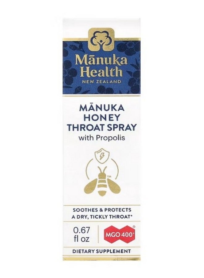 Manuka health Manuka Honey Throat Spray with Propolis 0.67 fl oz - Image 1
