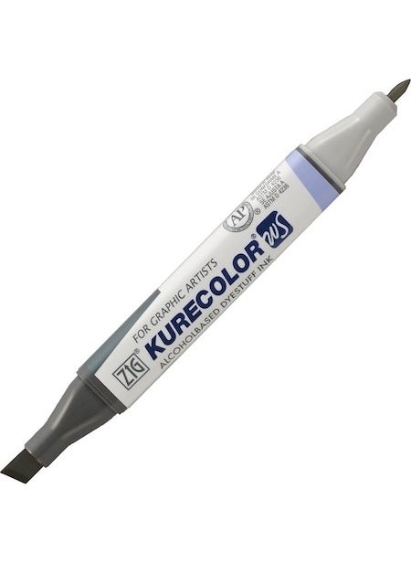 Zig W04 Kurecolor KC-3000 Twin Marker - Warm Gray 4  - Image 3