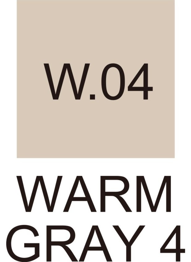 Zig W04 Kurecolor KC-3000 Twin Marker - Warm Gray 4  - Image 2
