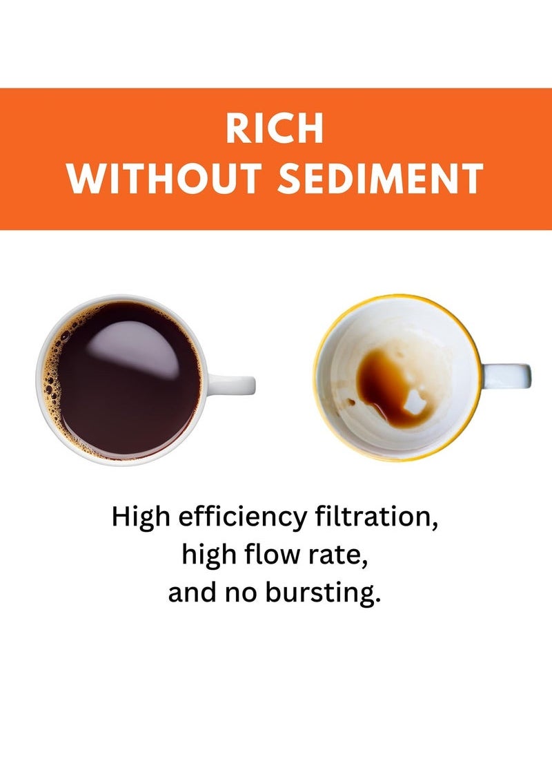 Captaintech Coffee Filters for K-Carafe Reusable Filters, Reusable Filter Includes Reusable Filter and Coffee Scoop, Paper Disposable Coffee Filter for Keurig K-Carafe (White 100 Count)  - Image 4