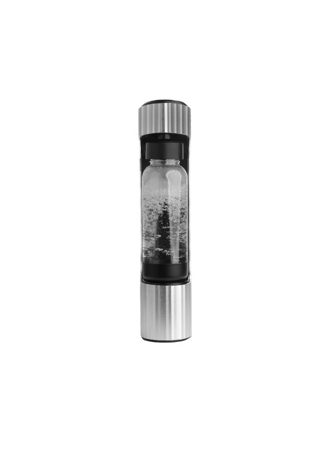 Seleo QARBO Soda Maker, Modern Italian Design, Aluminium Body with Anodised Finish, BPA-Free Bottle with Airplus Cap, Silver. - Image 2