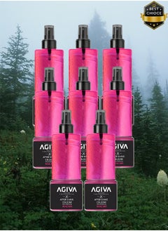 Agiva 8 Pieces Agiva After Shave Cologne Spray Magma 400ml  - Image 1