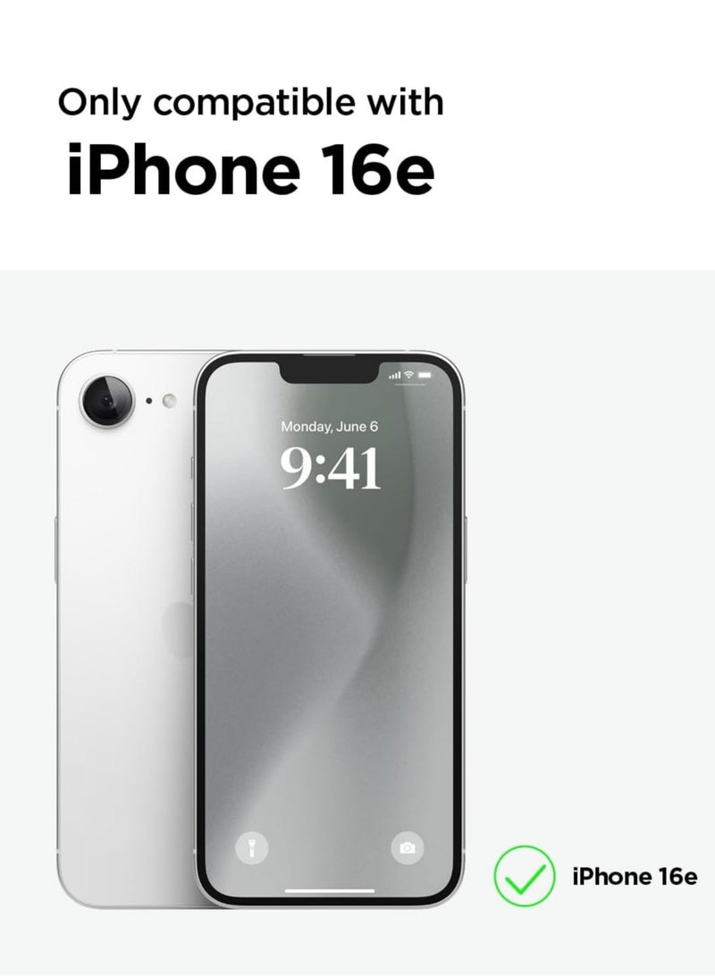 بورتوني غطاء حماية لهاتف iPhone 16e مصنوع من السيليكون الفاخر مع بطانة ناعمة من الألياف الدقيقة ومضاد للخدش والصدمات لهاتف iPhone 16e مقاس 6.1 بوصة - Image 2