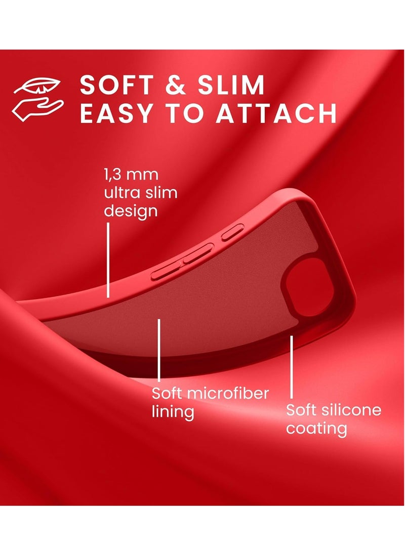 بورتوني غطاء حماية لهاتف iPhone 16e مصنوع من السيليكون الفاخر مع بطانة ناعمة من الألياف الدقيقة ومضاد للخدش والصدمات لهاتف iPhone 16e مقاس 6.1 بوصة - Image 3