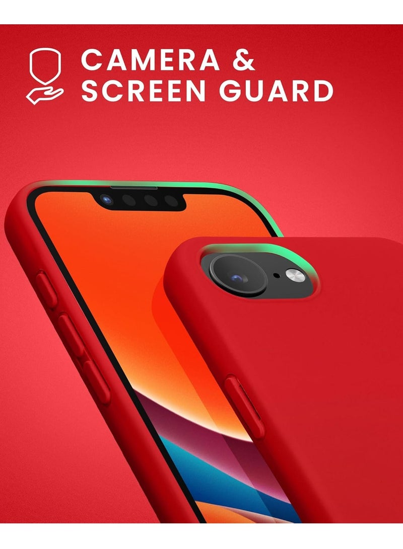 بورتوني غطاء حماية لهاتف iPhone 16e مصنوع من السيليكون الفاخر مع بطانة ناعمة من الألياف الدقيقة ومضاد للخدش والصدمات لهاتف iPhone 16e مقاس 6.1 بوصة - Image 4