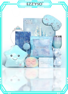 EzzySo 10 Piece Princess Gift Set Gift Set for Girls, Birthday Gifts, Back-to-School Gifts, Graduation Gifts, and Girls' Toys for Ages 4 to 18  Set Creative Blue Gifts  - Image 1