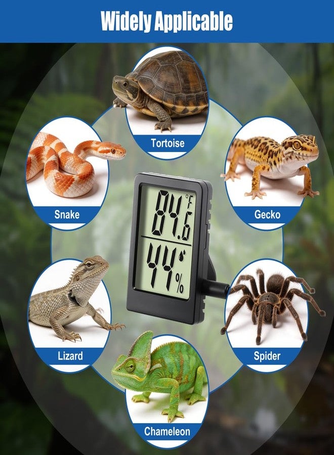 Novique Reptile Thermometer Hygrometer LCD Digital Terrarium Thermometer and Humidity Gauge 2-in-1 Temperature and Humidity Monitor for Reptile Snake Tank Accessories Pet Rearing Box Bearded Dragon - Image 5