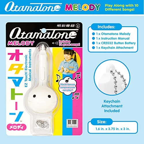 Otamatone [Melody Series Japanese Electronic [MINI Size] Musical Instrument [11 Pre-Programmed Songs] Portable Synthesizer from Japan by Cube/Maywa Denki [English Instruction], White - Image 5