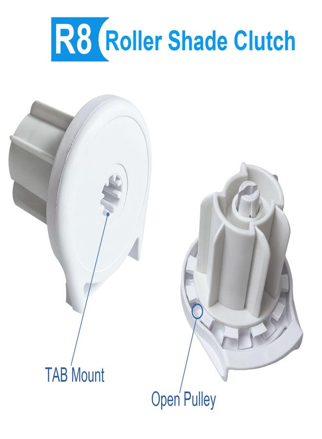 روییيس قطع غيار ستائر رول من سلسلة R8 R لأنبوب مقاس 1.5 بوصة (38 مم)، تركيبات ستائر رول مع قابض، وقوس تثبيت، وسدادة طرفية - Image 3