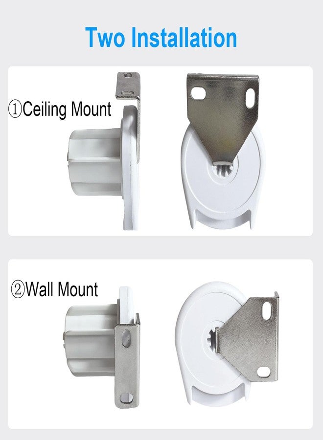 روییيس قطع غيار ستائر رول من سلسلة R8 R لأنبوب مقاس 1.5 بوصة (38 مم)، تركيبات ستائر رول مع قابض، وقوس تثبيت، وسدادة طرفية - Image 2