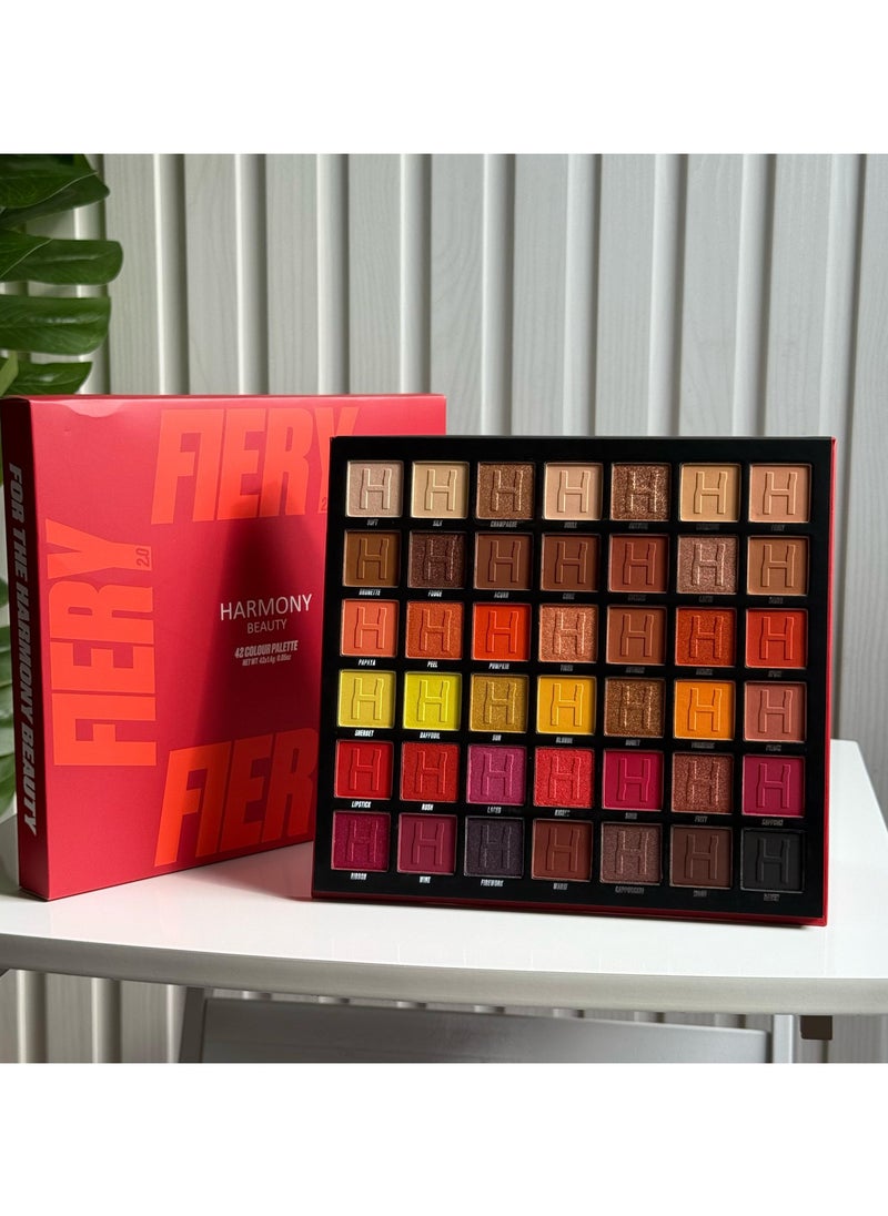 harmony Beauty Harmony Eyeshadow Palette - 42 Colors With Enchanting Gradients And Professional Finishes  - Image 2