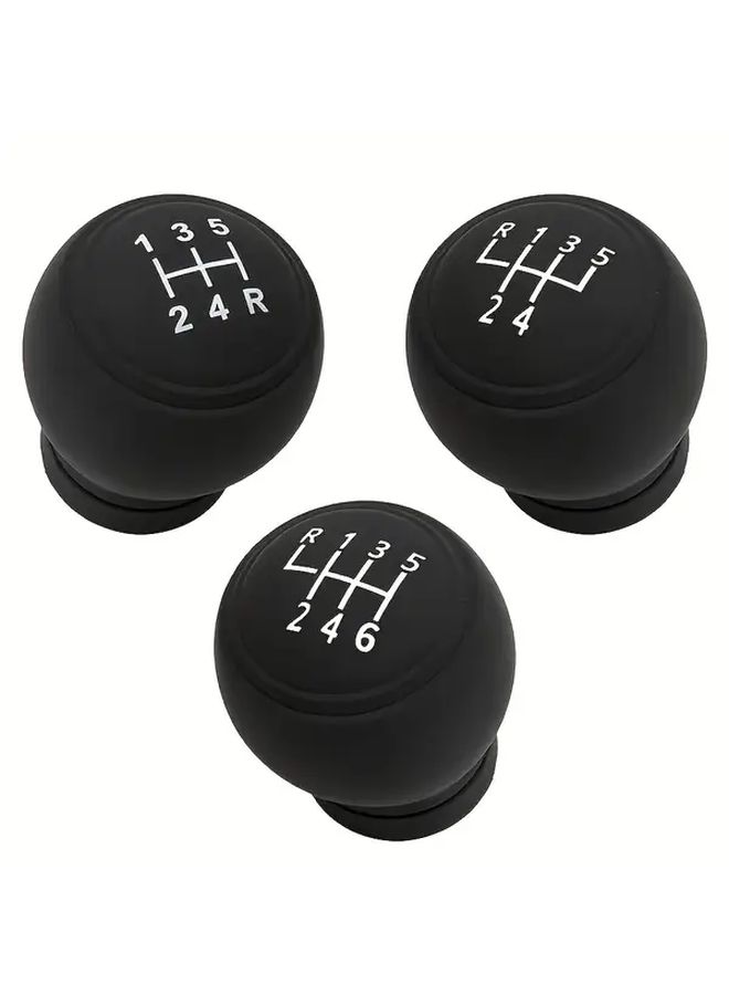 Printed Black Silicone Gear Shift Knob Cover For 5 6 Speed Manual Transmission Anti Slip - Image 3