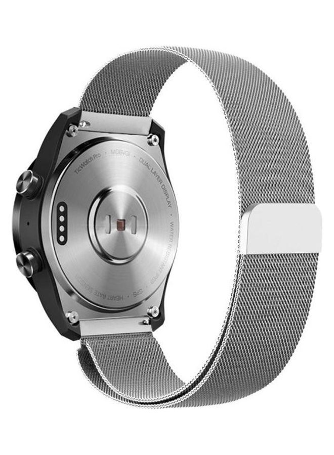 NIBEMINENT For Huawei Watch GT2e GT2 Milanese Metal Strap Silver - Image 2