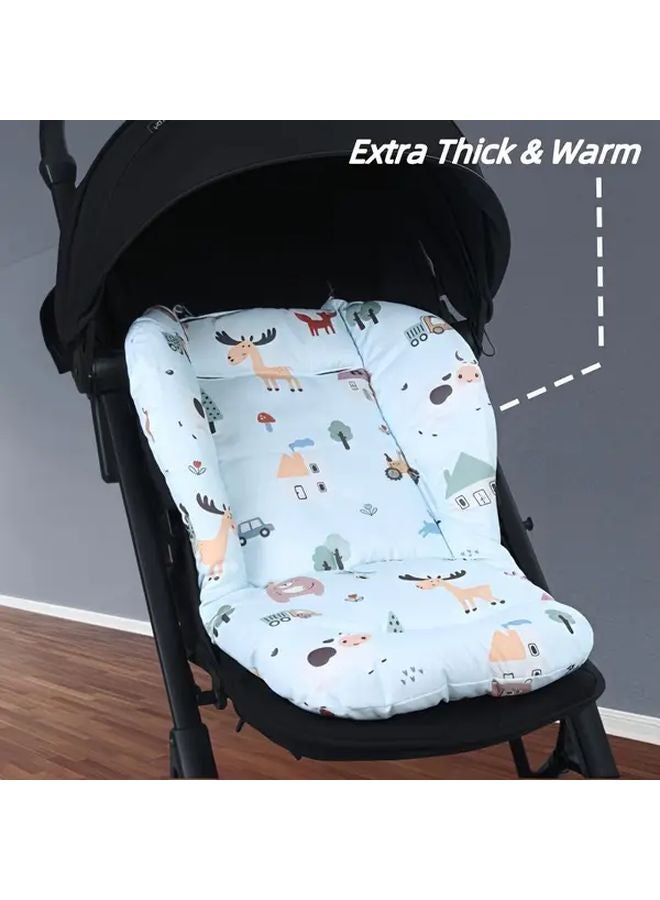 Universal Double Sided Stroller Pad Cow Pattern Soft Breathable Seat Cushion - Image 4