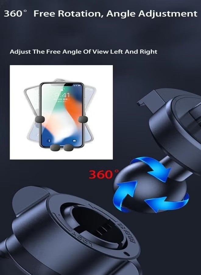 هابي دي حامل هاتف السيارة، أسود، مناسب للملاحة عبر الهاتف المحمول أثناء القيادة - Image 5