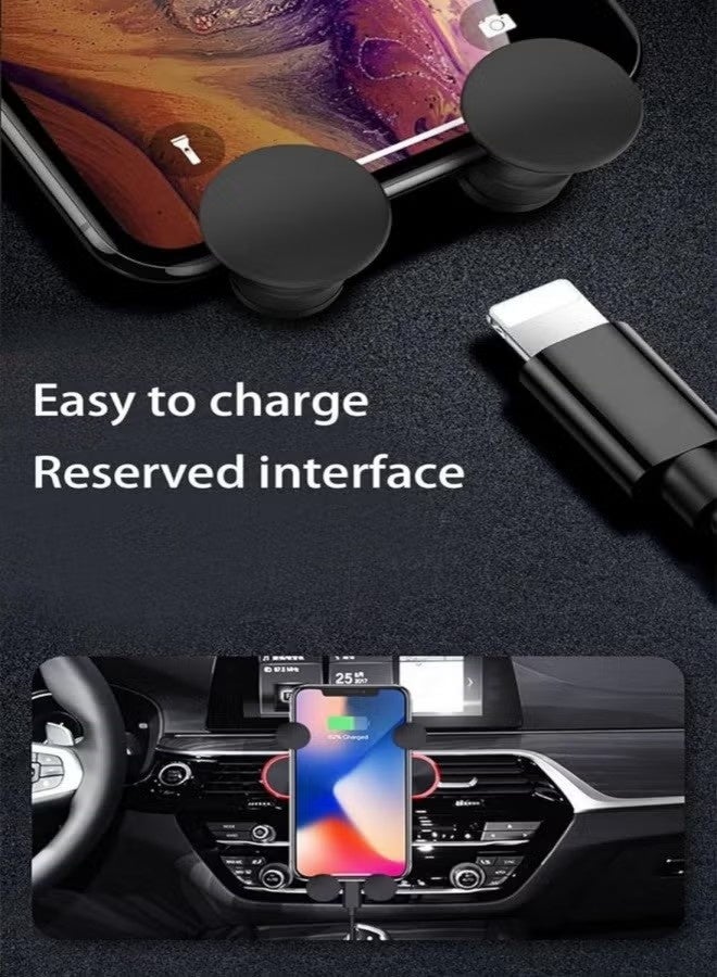 هابي دي حامل هاتف السيارة، أسود، مناسب للملاحة عبر الهاتف المحمول أثناء القيادة - Image 4