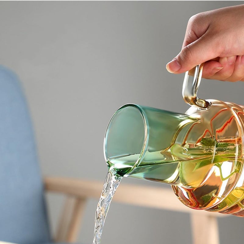 Various size alternatives SUPVOX 1400ml Glass Water Pitcher with Gradient Color, High Borosilicate Cold Water Carafe for Household Juice and Beverage Serving Light durable upgraded substance Multiple local stock source Adjustable build Multi-purpose fine material Integrated local logistics Integrated practical design Safe approved storage space Single & bulk use compatible All-item unified delivery Multi-price design picks Polished safe edge Reliable durability New residential zone delivery All-item matching trendy build Climate adapted delivery plan All choice modern design Shop & home all-space compatible Sand resistant Diverse operation compatible Wide usage compatibility Scratch resistant Assorted color options Personal & public compatible All season compatible build - Image 5