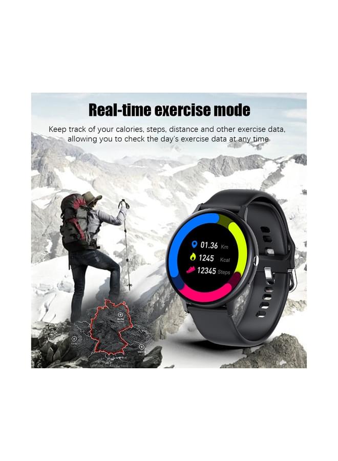 HYX New Bluetooth Call Smart Watch Men Women Heart Rate Sports fitness tracker Smart Watch Man for Android IOS Xiaomi Huawei - Black - Image 3