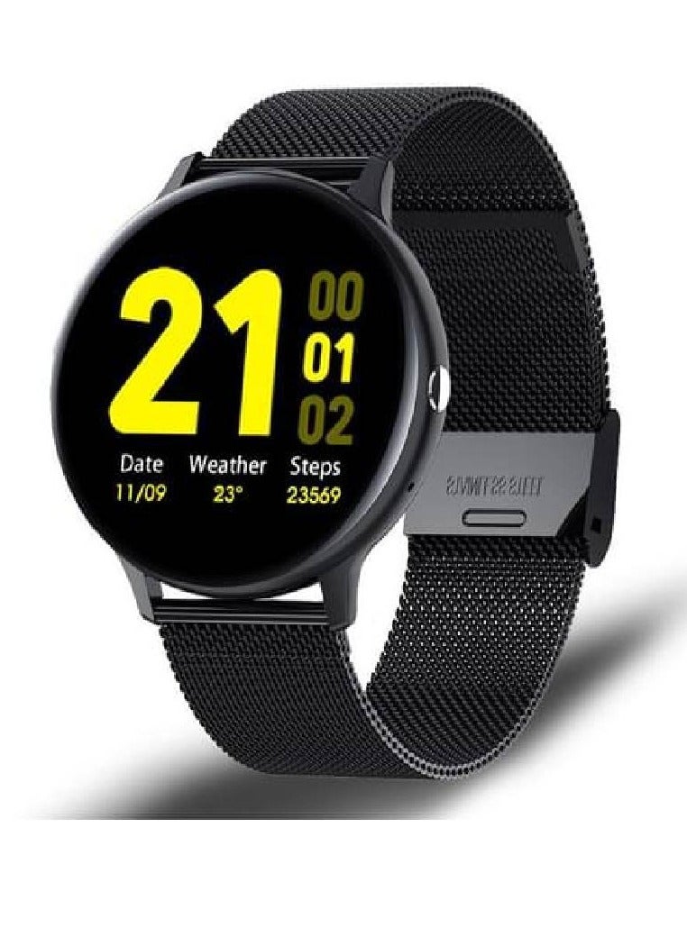 HYX New Bluetooth Call Smart Watch Men Women Heart Rate Sports fitness tracker Smart Watch Man for Android IOS Xiaomi Huawei - Black - Image 1