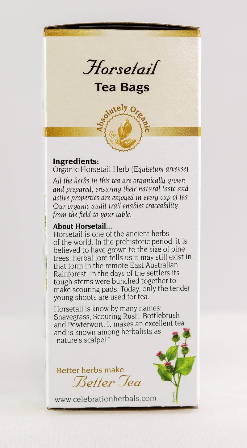 CELEBRATION HERBALS Horsetail Tea Organic 24 Bag, 1.16 0z - Image 5