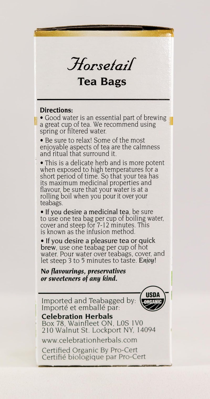 CELEBRATION HERBALS Horsetail Tea Organic 24 Bag, 1.16 0z - Image 4