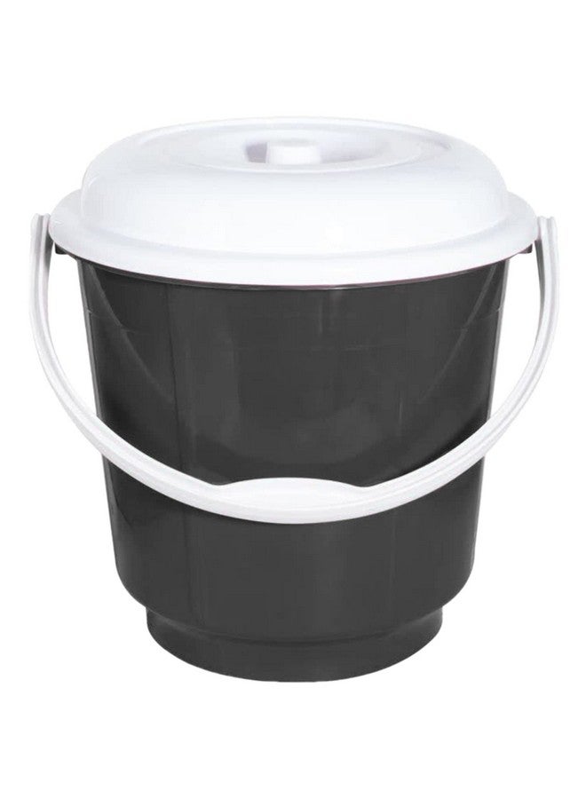 Kuber Industries Kuber Industries Unbreakable Virgin Plastic Bucket with Lid For Home/Kitchen/Office, 18Ltr. (Grey) - Image 2
